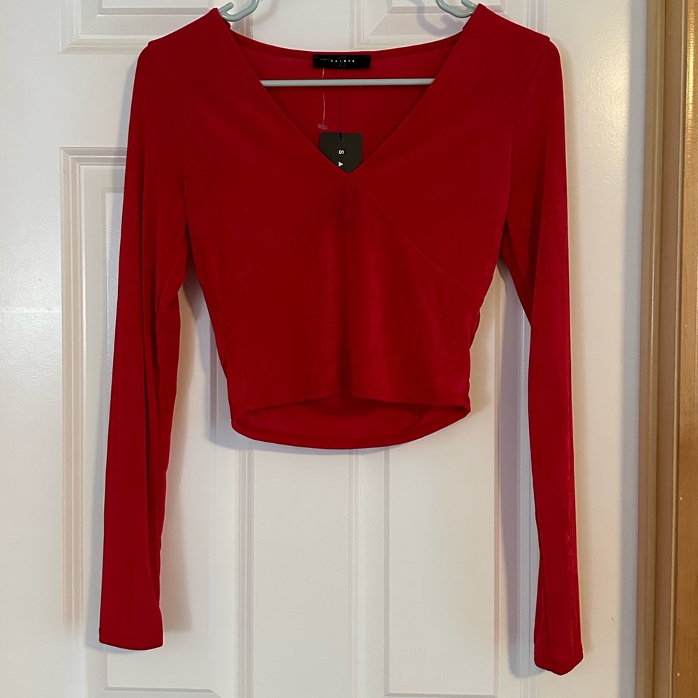 21 Saints cropped long sleeve